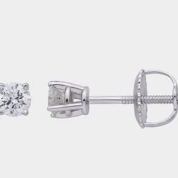 1/4 Carat Diamond Earrings w/Screw Backs